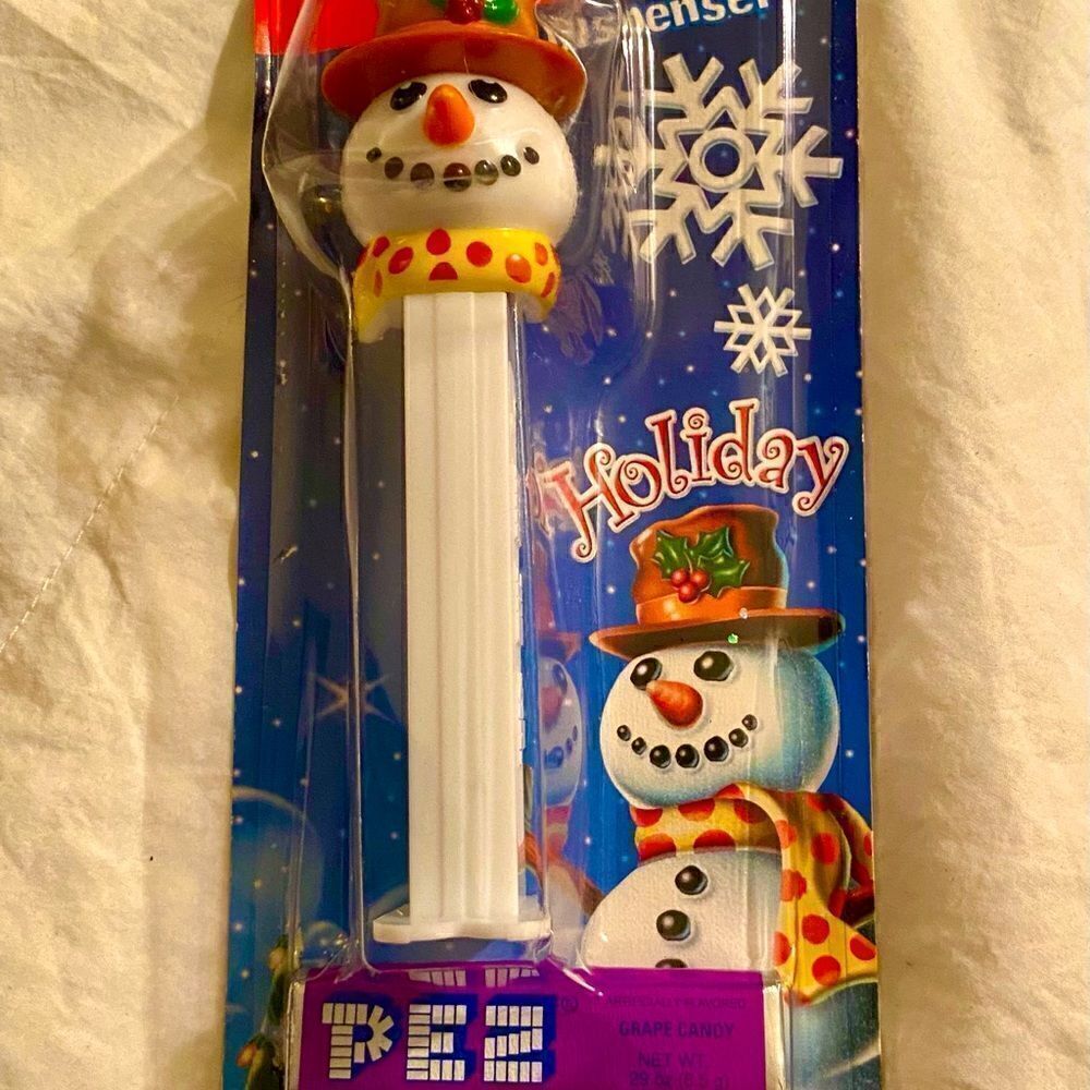 Vtg Holiday Snowman PEZ Candy & Dispenser Holiday